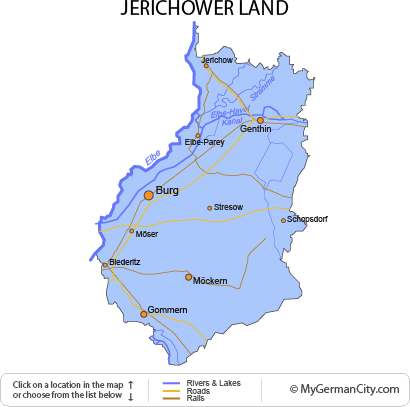 Map of the Jerichower Land